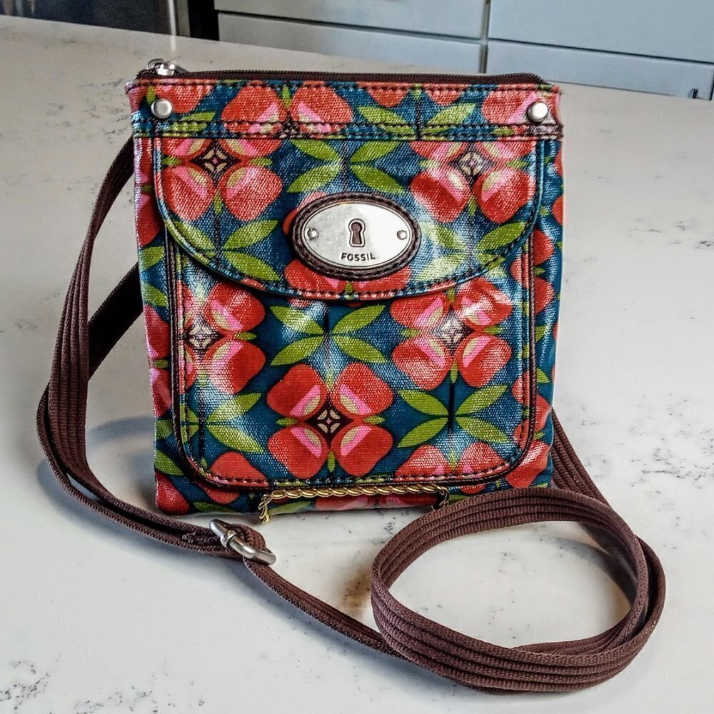 Fossil Crossbody Coated Canvas Print Bag - image 2